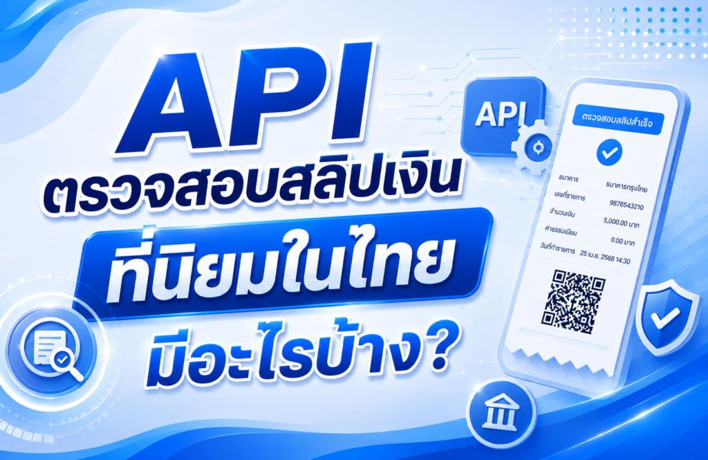 API ตรวจสอบสลิปเงิน ที่นิยมในไทยมีอะไรบ้าง?