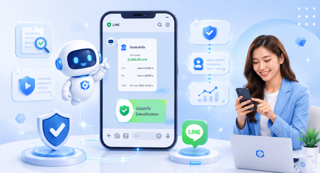 Line Chatbot ตรวจสลิปปลอม