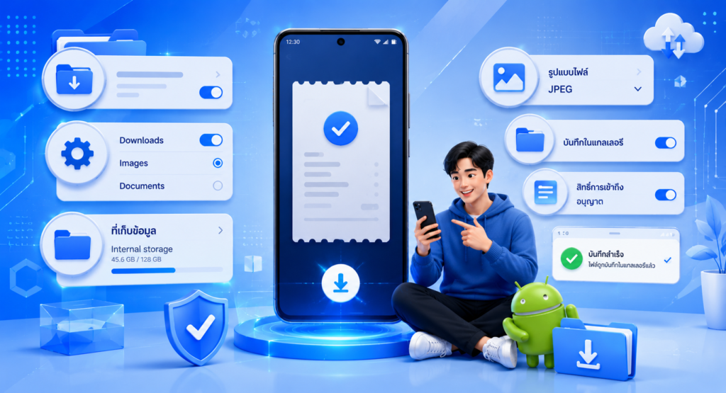 วิธีแก้สลิปไม่บันทึกลงเครื่องบน Android