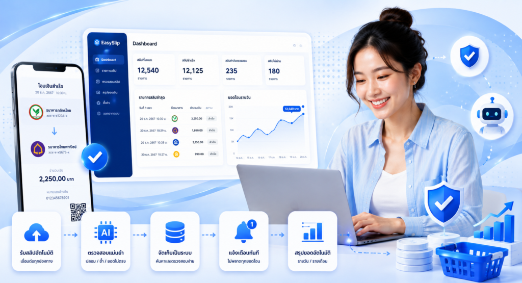 EasySlip ช่วยจัดการสลิปโอนเงินช่วง High Season ได้อย่างไร?