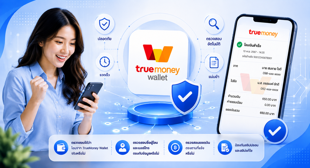 สลิป TrueMoney Wallet, ShopeePay และ Rabbit LINE Pay ตรวจได้ไหม?