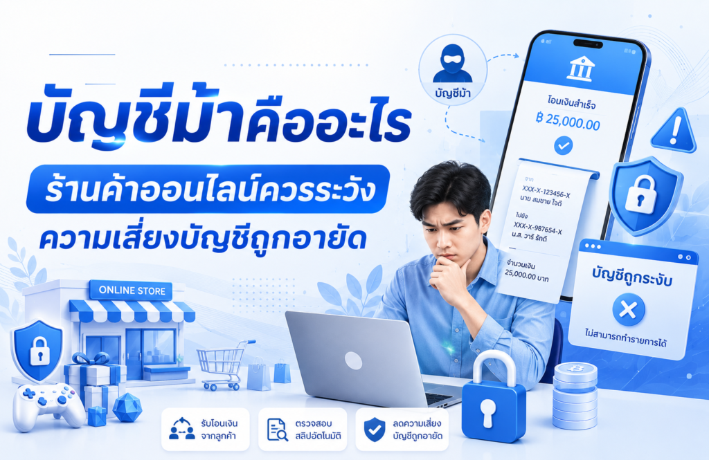 บัญชีม้าคืออะไร ร้านค้าออนไลน์ควรระวังความเสี่ยงบัญชีถูกอายัด