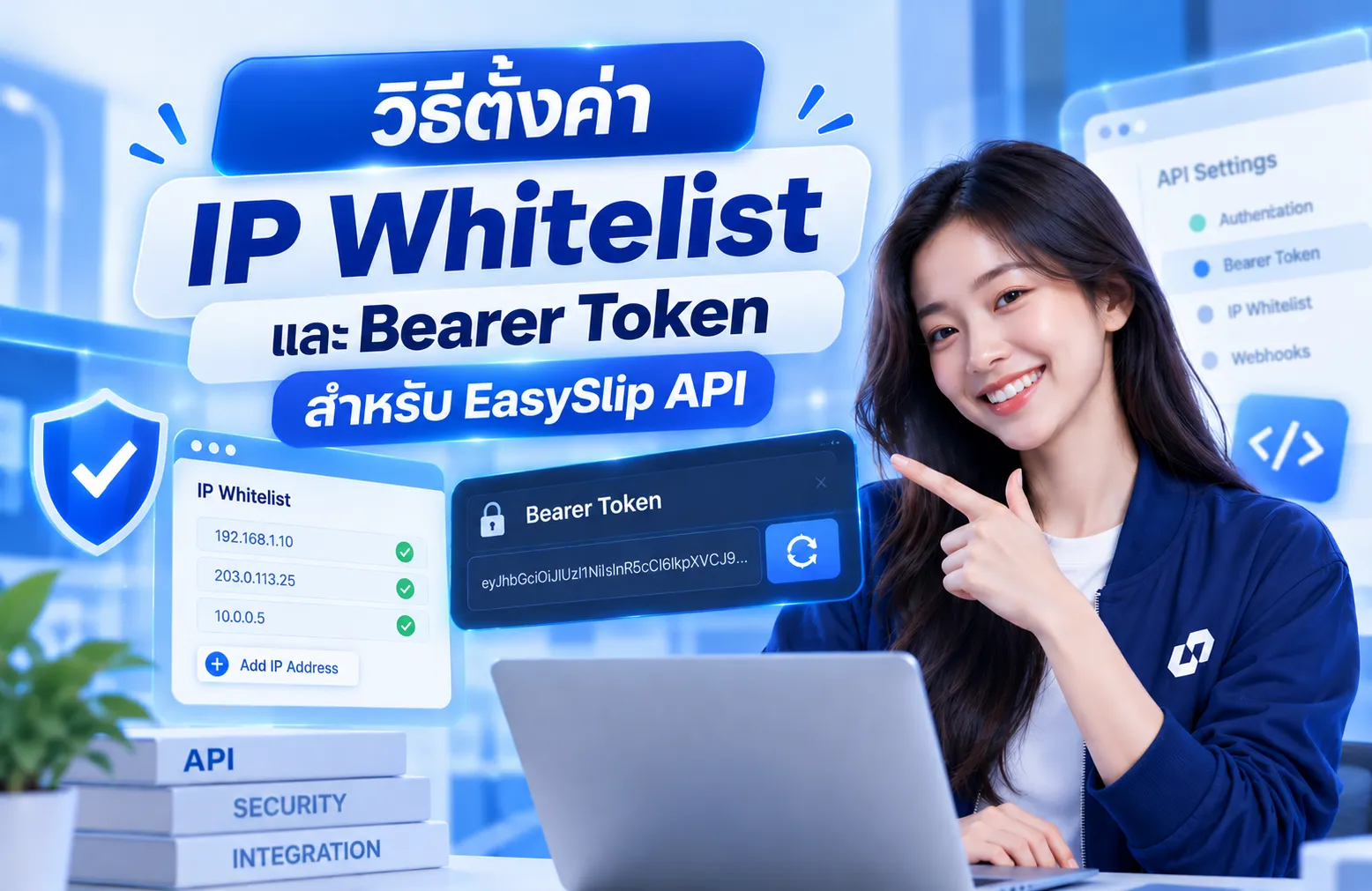 วิธีตั้งค่า IP Whitelist และ Bearer Token สำหรับ EasySlip API