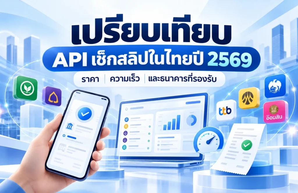 เทียบผู้ให้บริการ API เช็กสลิปในไทยปี 2569 ราคาต่อครั้ง ความเร็ว ธนาคารที่รองรับ