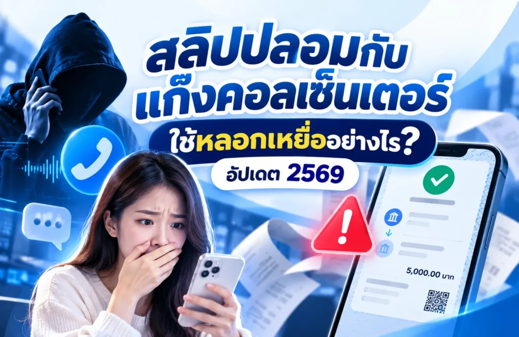 อัปเดตล่าสุด! เจาะกลโกงแก๊งคอลเซ็นเตอร์ ใช้สลิปปลอมหลอกให้เหยื่อโอนเงินอย่างไร?