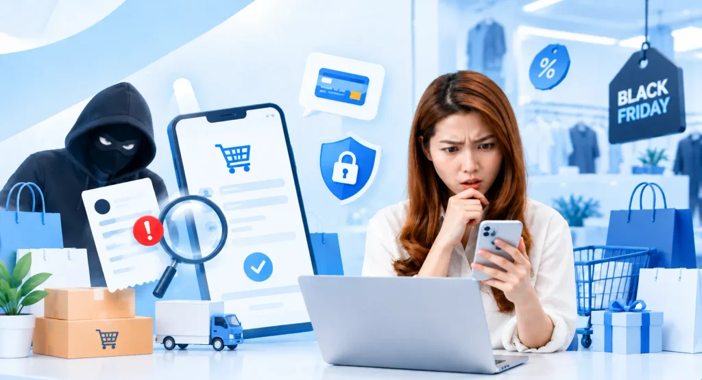 7 กลโกงร้านค้าออนไลน์ช่วง Black Friday และวิธีป้องกัน