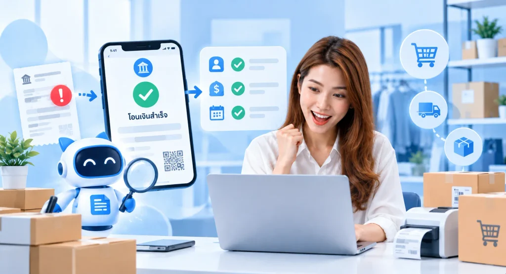 EasySlip ระบบตรวจสอบสลิปอัตโนมัติสำหรับร้านค้าออนไลน์
