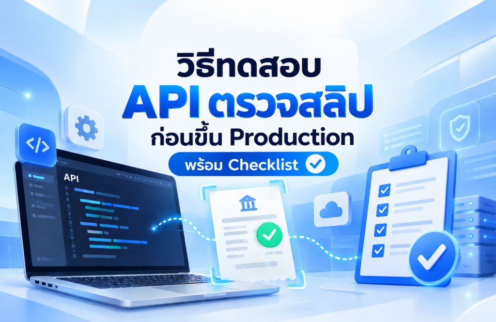 วิธีทดสอบ API ตรวจสลิปก่อนขึ้น Production พร้อม Checklist