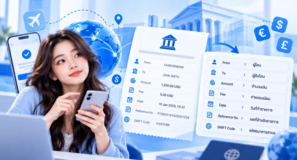 รวมคำศัพท์ใน Bank Slip ที่ควรรู้