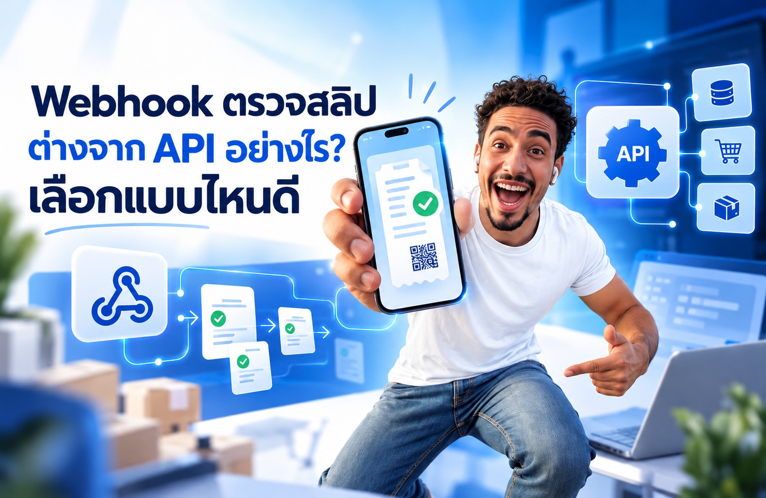 Webhook ตรวจสลิปคืออะไร? ต่างจาก API ตรวจสลิปอย่างไร และควรใช้แบบไหน